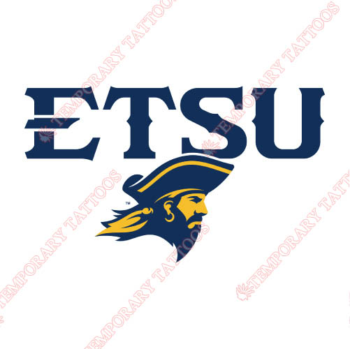 ETSU Buccaneers Customize Temporary Tattoos Stickers NO.4341